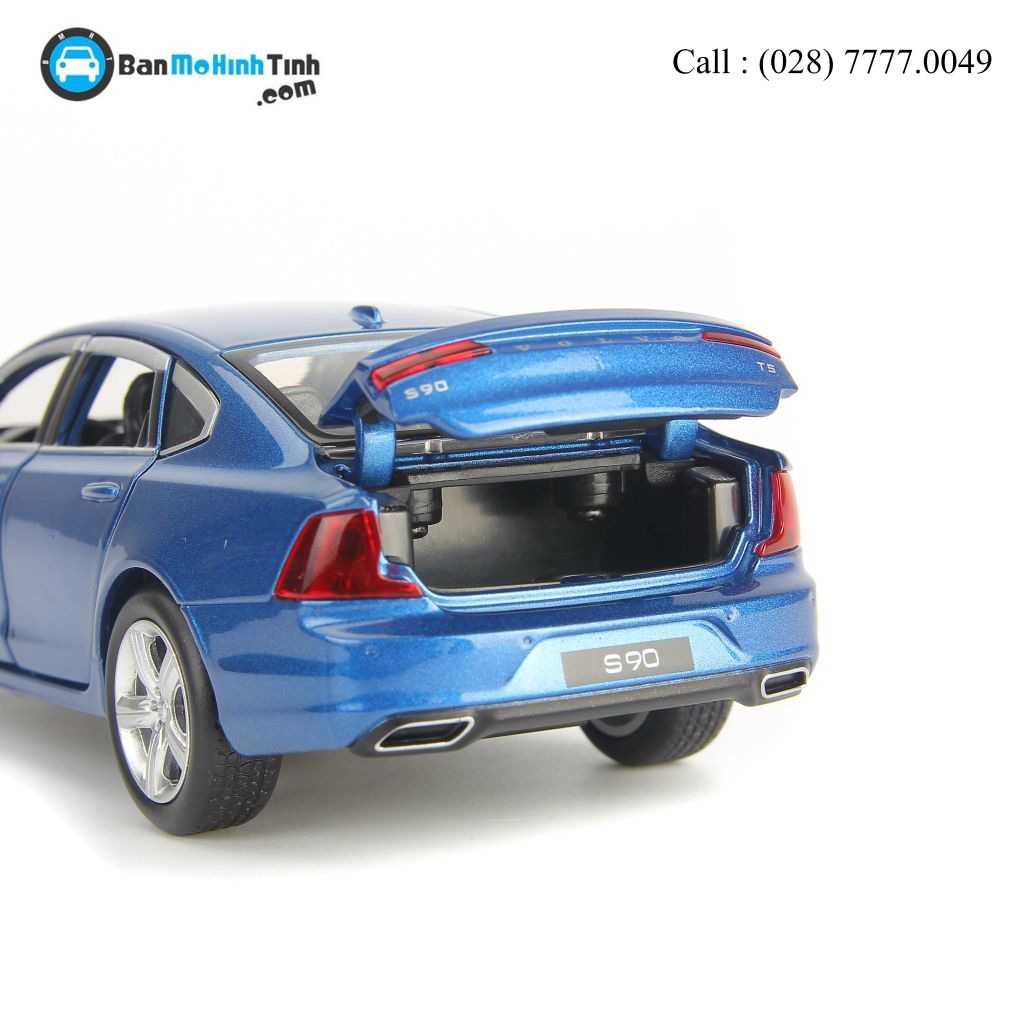 Mô hình xe Volvo S90 Blue 1:32 Jackiekim