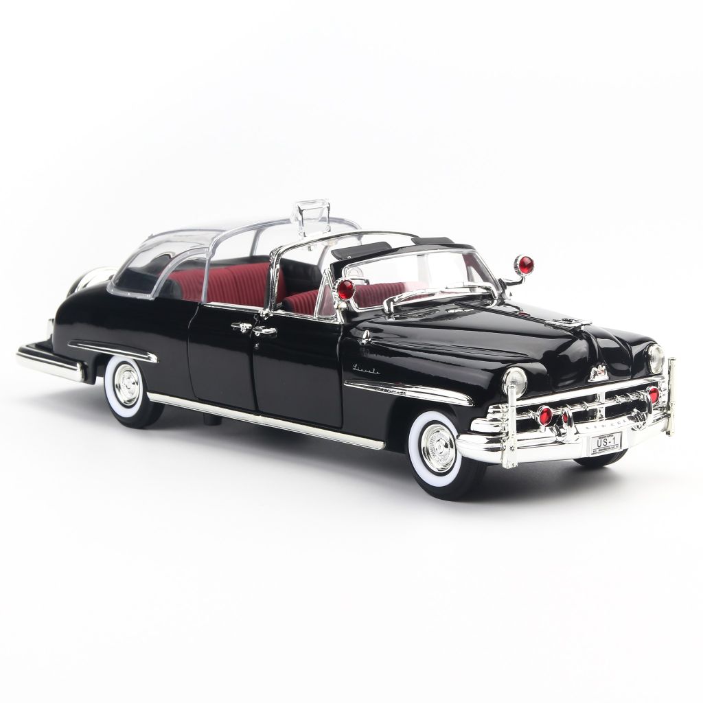 Mô hình xe 1950 Lincoln Cosmopolitian Bubble Top Black 1:24 Yat Ming- 24058 