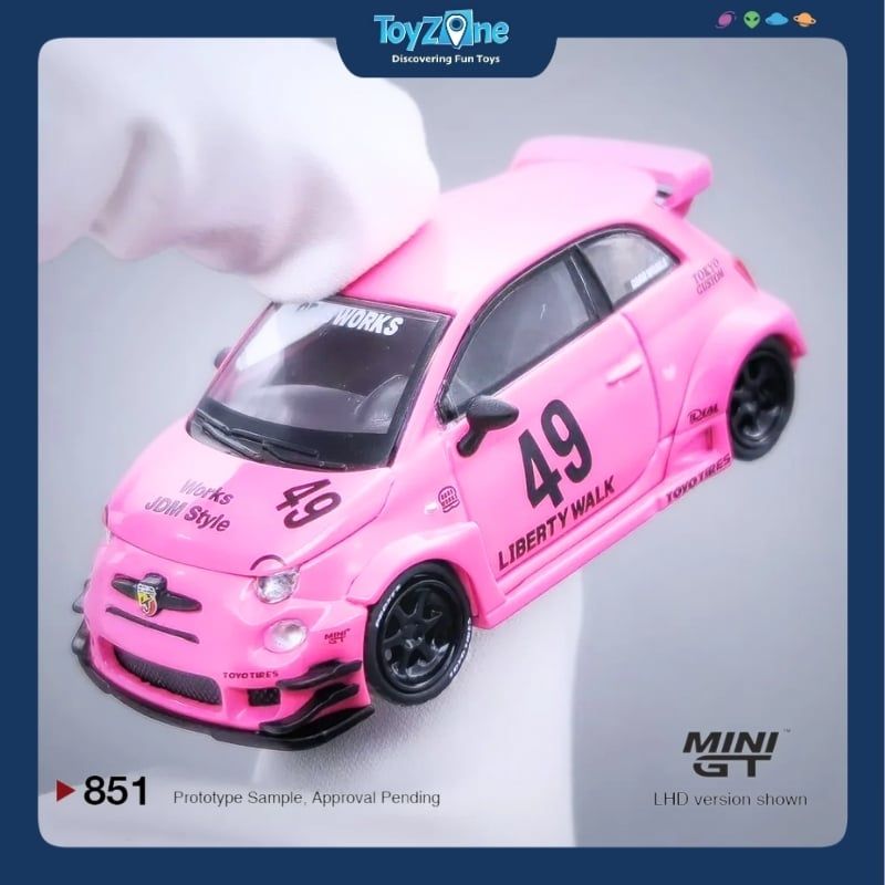 Mô hình xe ABARTH 595 1:64 MiniGT