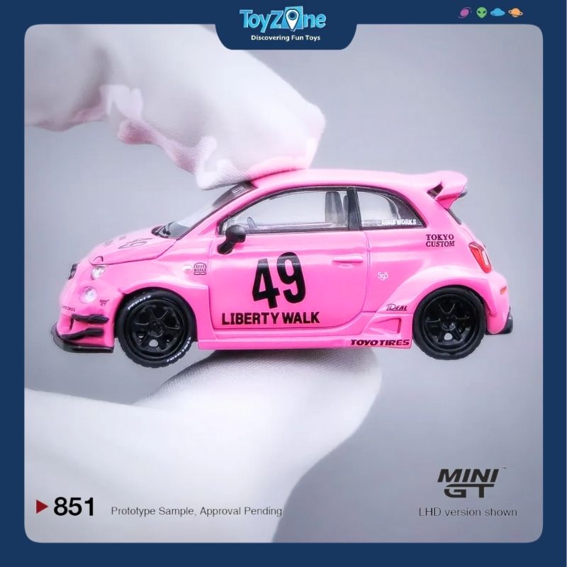 Mô hình xe ABARTH 595 1:64 MiniGT