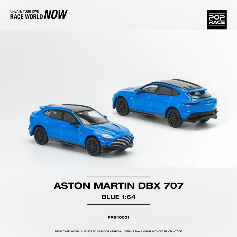  Mô hình xe Aston Martin DBX 707 1:64 POP RACE 