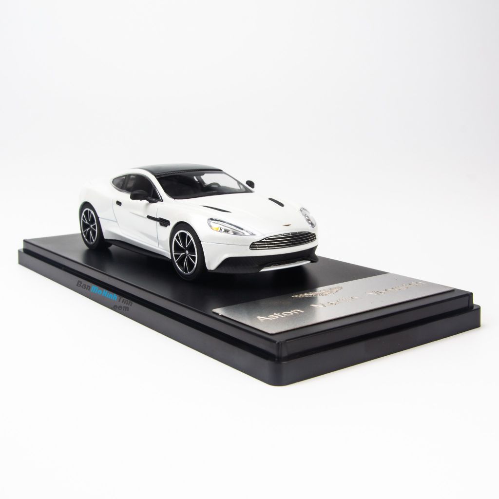 Mô hình siêu xe Aston Martin Vanquish White 1:43 Dealer (4)