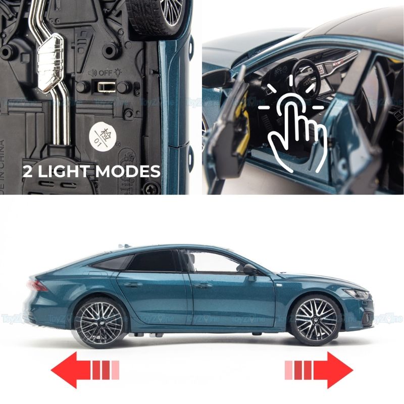  Mô hình xe Audi A7 1:24 Jinlifang 