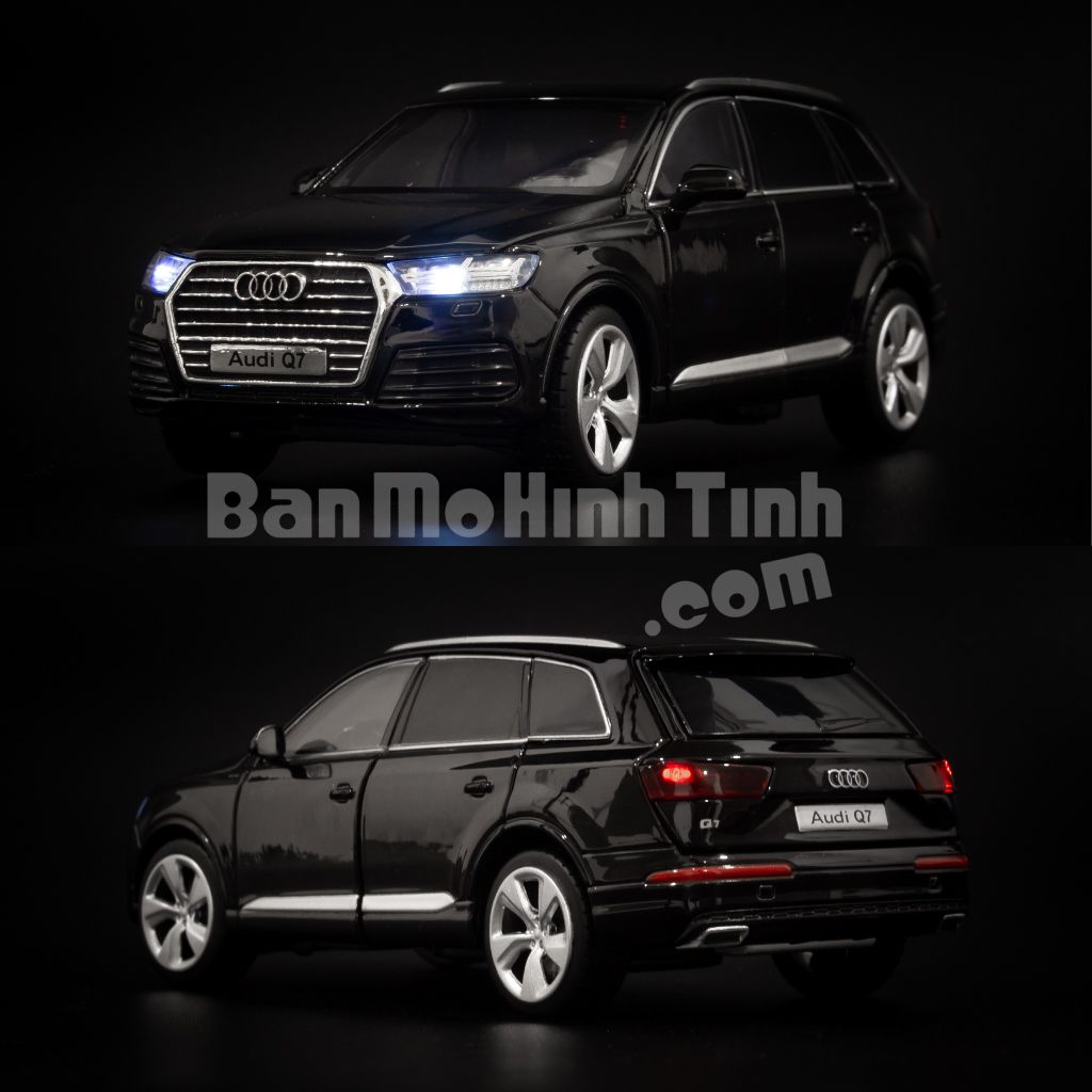 Mô hình xe Audi Q7 1:32 Jackiekim Black (3)