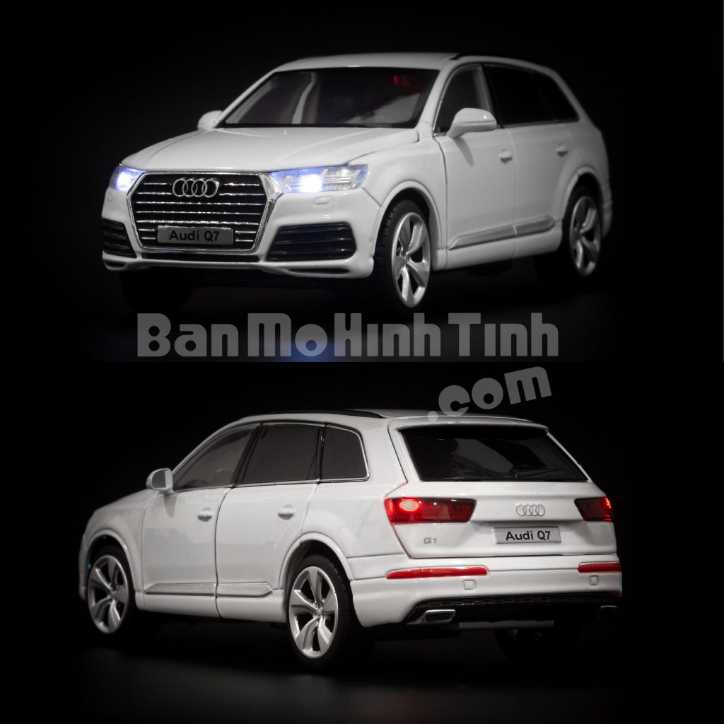 Mô hình xe Audi Q7 1:32 Jackiekim White (3)