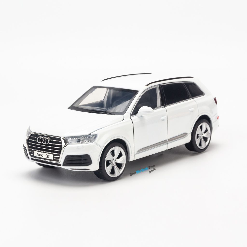 Mô hình xe Audi Q7 1:32 Jackiekim White (1)