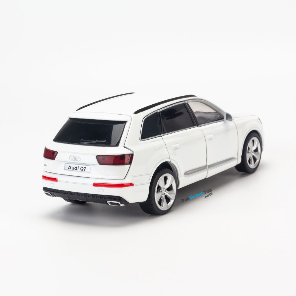 Mô hình xe Audi Q7 1:32 Jackiekim White (2)