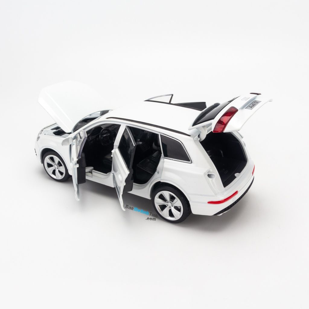 Mô hình xe Audi Q7 1:32 Jackiekim White (5)