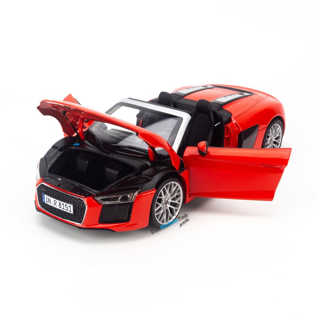 Mô hình xe Audi R8 Spyder V10 Plus 1:18 Iscale