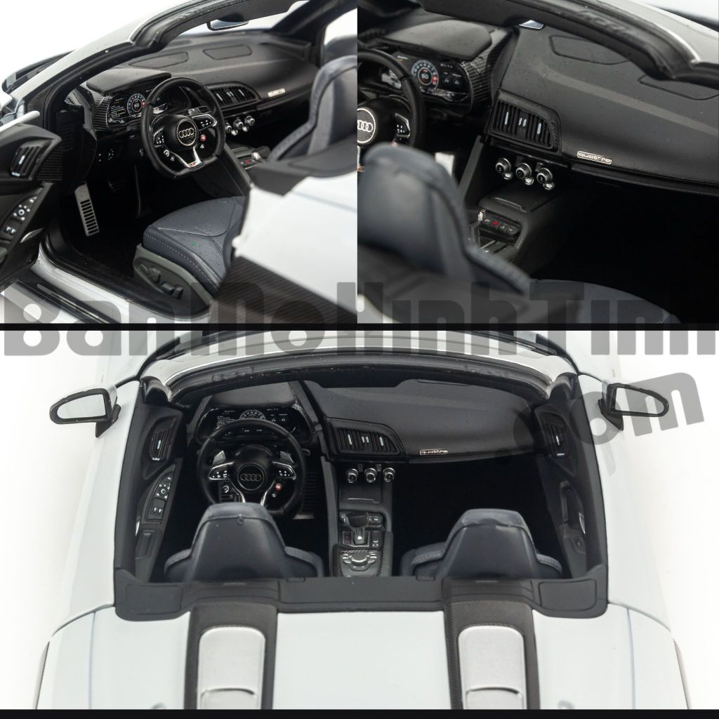 Mô hình xe Audi R8 Spyder V10 Plus 1:18 Iscale