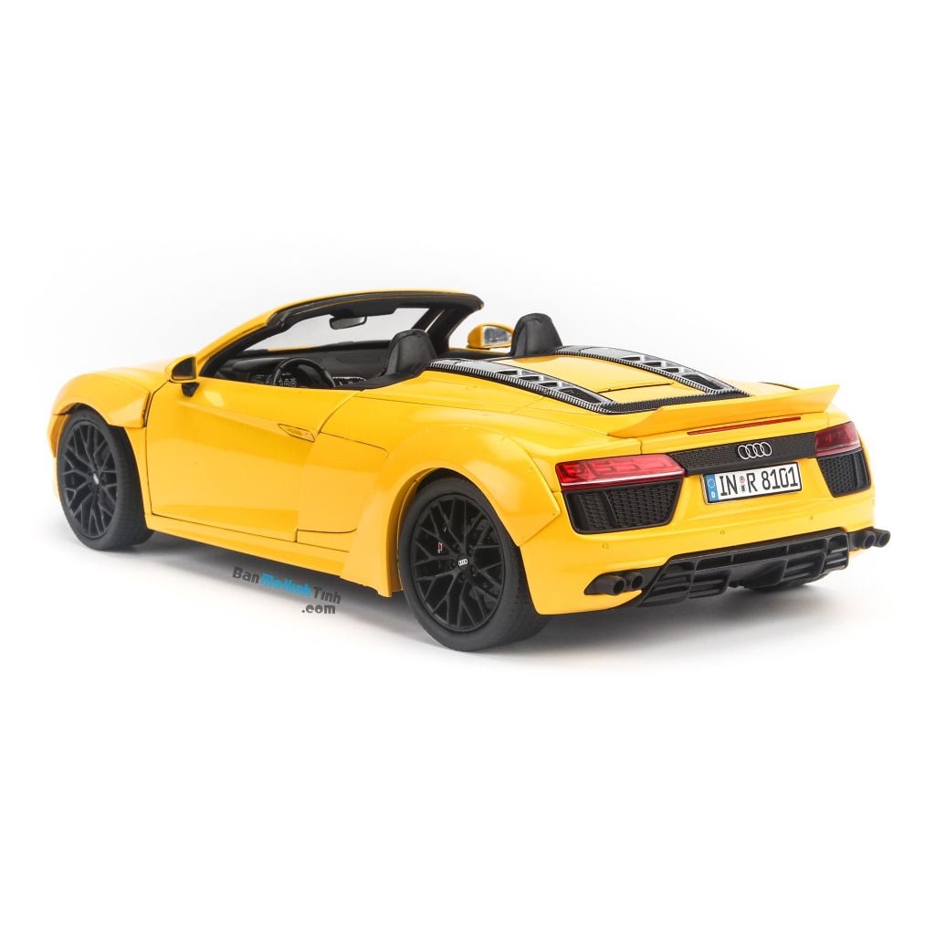 Mô hình xe Audi R8 Spyder V10 Yellow 1:18 iScale (3)