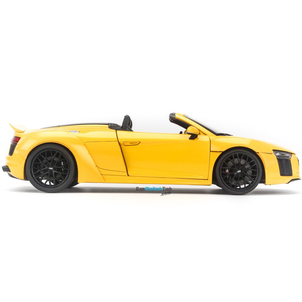 Mô hình xe Audi R8 Spyder V10 Yellow 1:18 iScale (2)