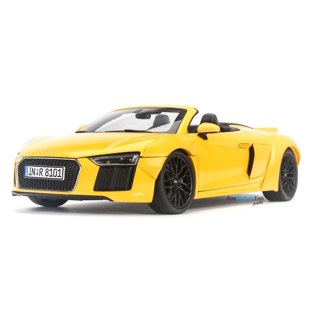 Mô hình xe Audi R8 Spyder V10 Yellow 1:18 iScale (1)