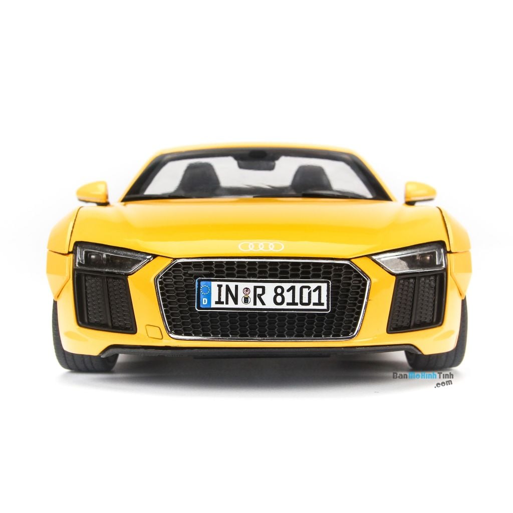 Mô hình xe Audi R8 Spyder V10 Yellow 1:18 iScale (4)