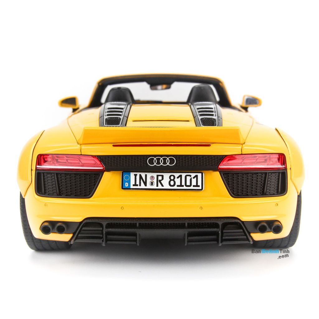 Mô hình xe Audi R8 Spyder V10 Yellow 1:18 iScale (5)