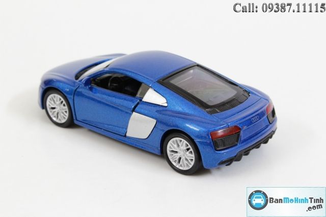 Mô hình xe Audi R8 V10 2016 Blue 1:36 Welly