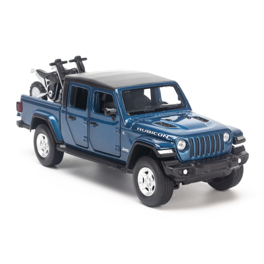 Mô hình xe Jeep Gladiator 1:32 Jackiekim Blue