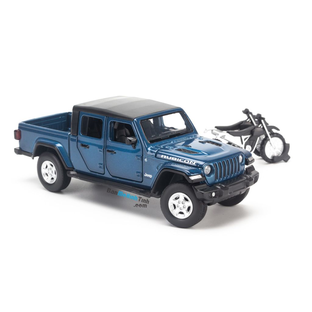 Mô hình xe Jeep Gladiator 1:32 Jackiekim Blue (5)