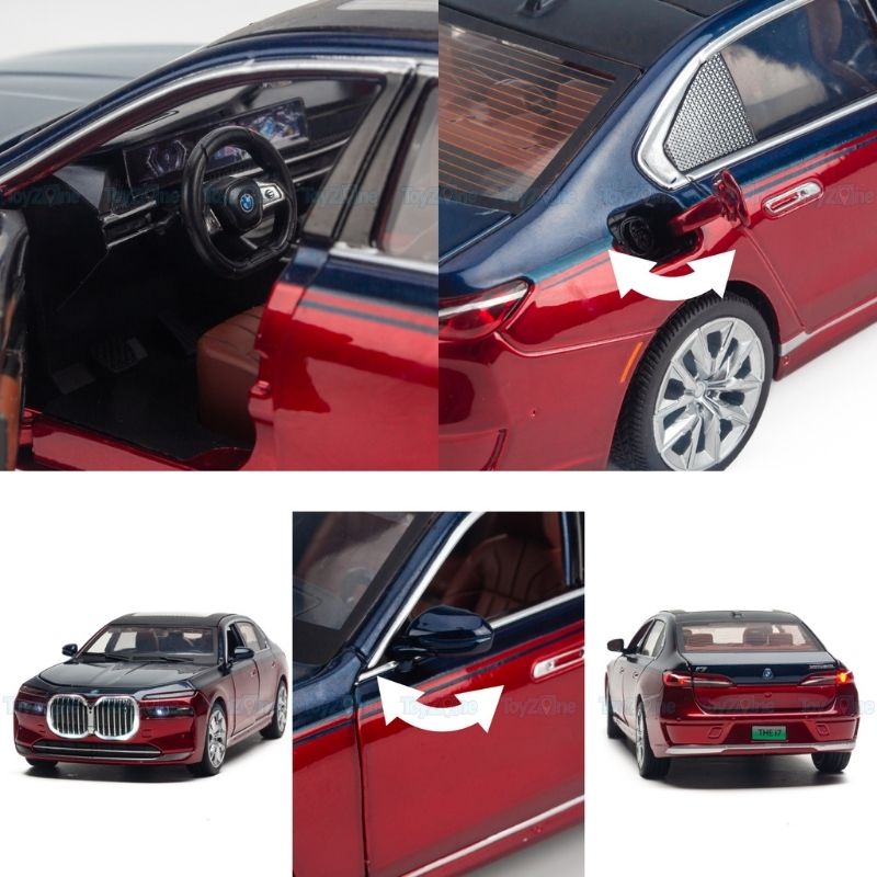  Mô hình xe BMW I7 Refined Edition 1:24 CCA 