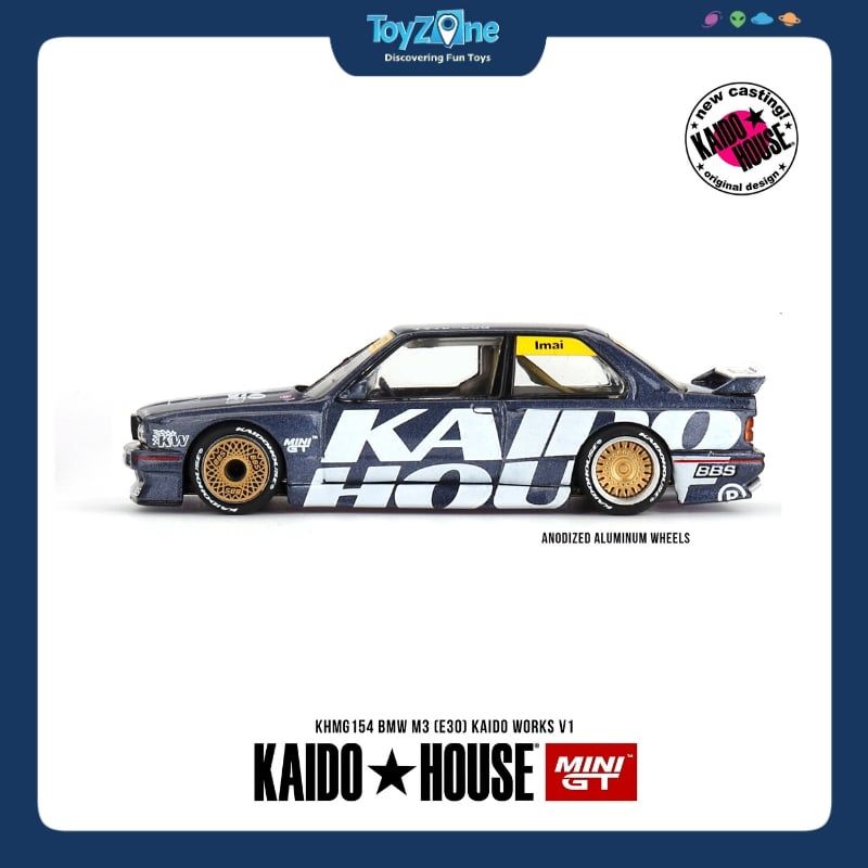 Mô hình xe BMW M3 ( E30 ) 1:64 KAIDO HOUSE x MiniGT