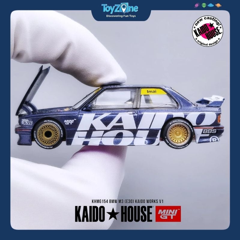 Mô hình xe BMW M3 ( E30 ) 1:64 KAIDO HOUSE x MiniGT