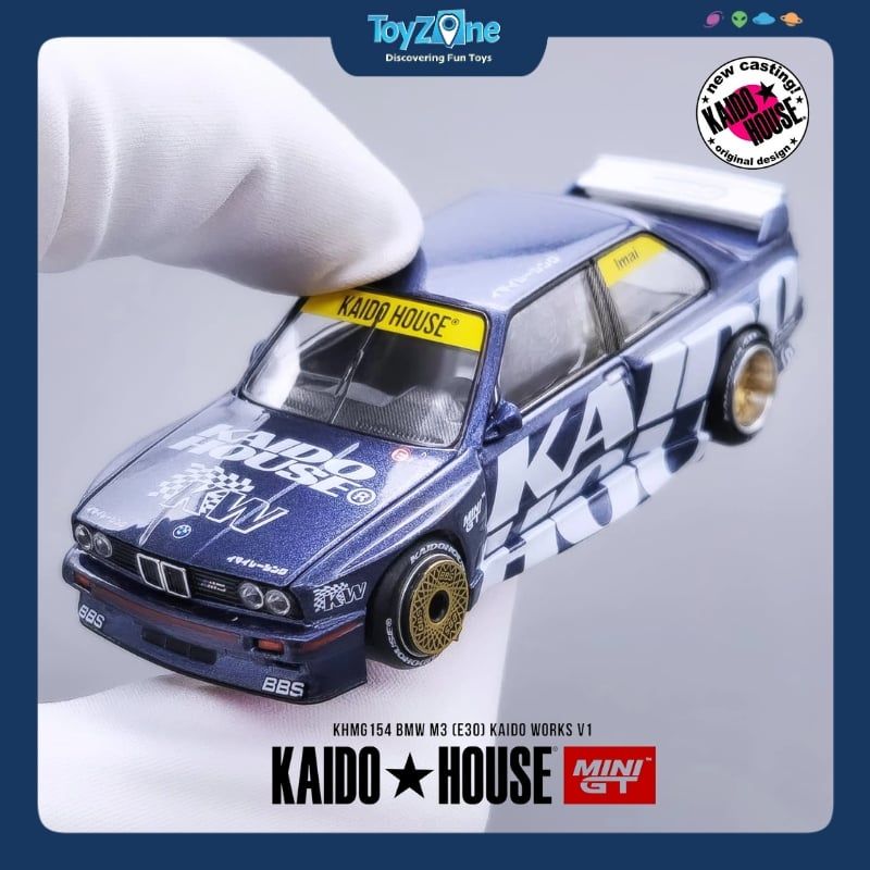 Mô hình xe BMW M3 ( E30 ) 1:64 KAIDO HOUSE x MiniGT