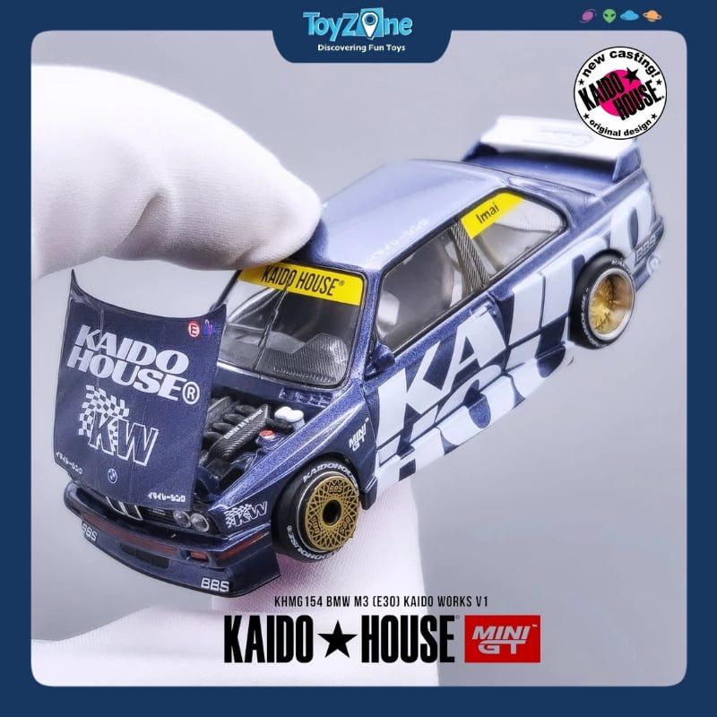 Mô hình xe BMW M3 ( E30 ) 1:64 KAIDO HOUSE x MiniGT