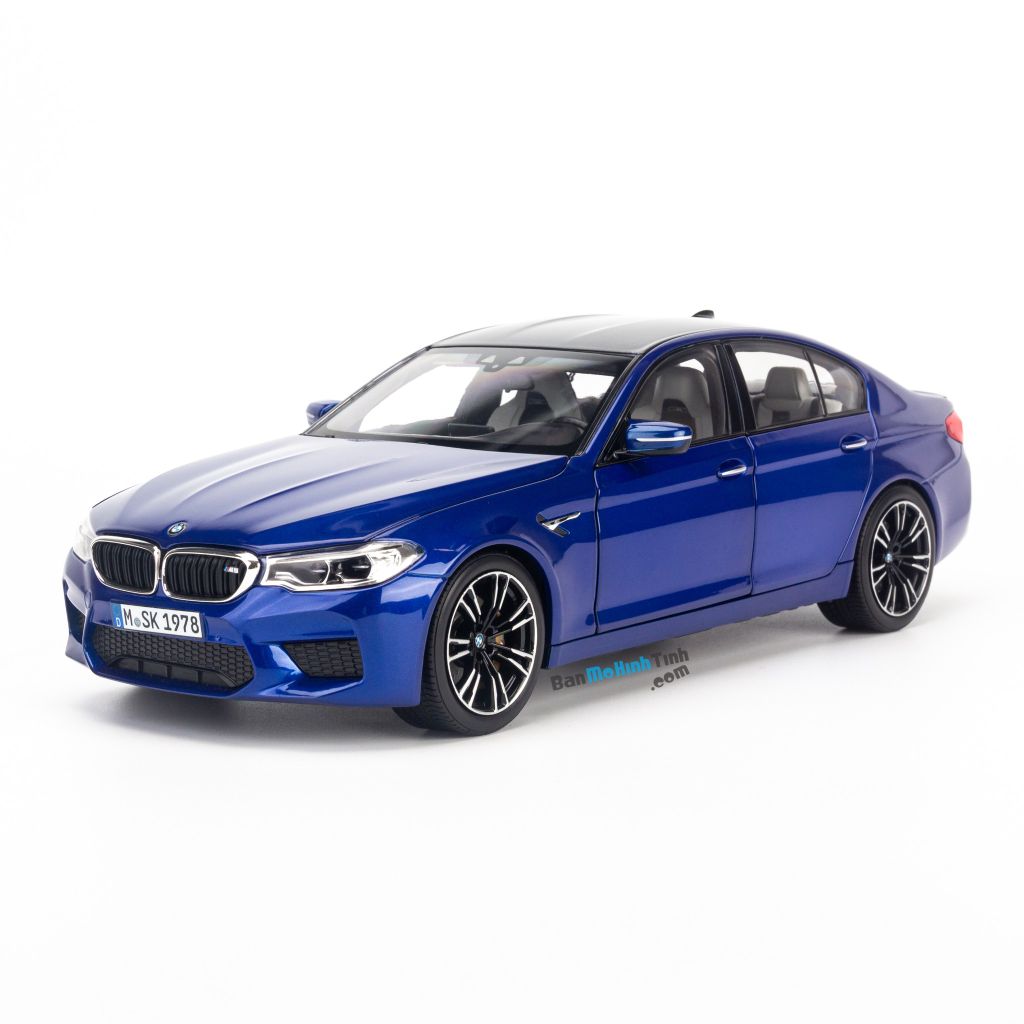 Mô hình xe thể thao BMW M5 F90 1:18 Norev Blue (1)