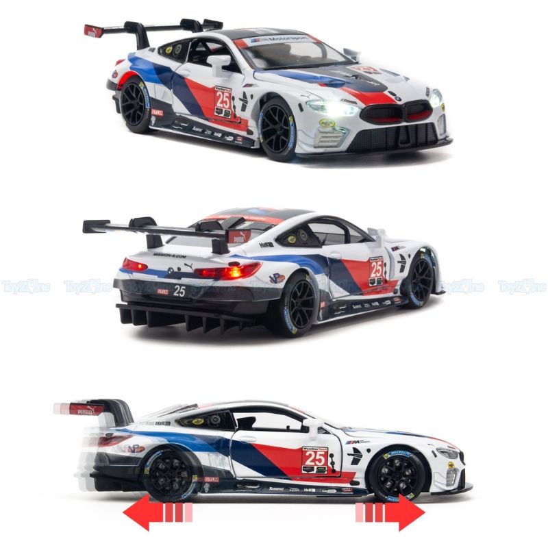  Mô hình xe BMW M8 GTE 1:32 HUADAWEI 
