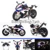 Mô hình xe BMW S1000RR 2020 1:12 Huayi Blue (3)