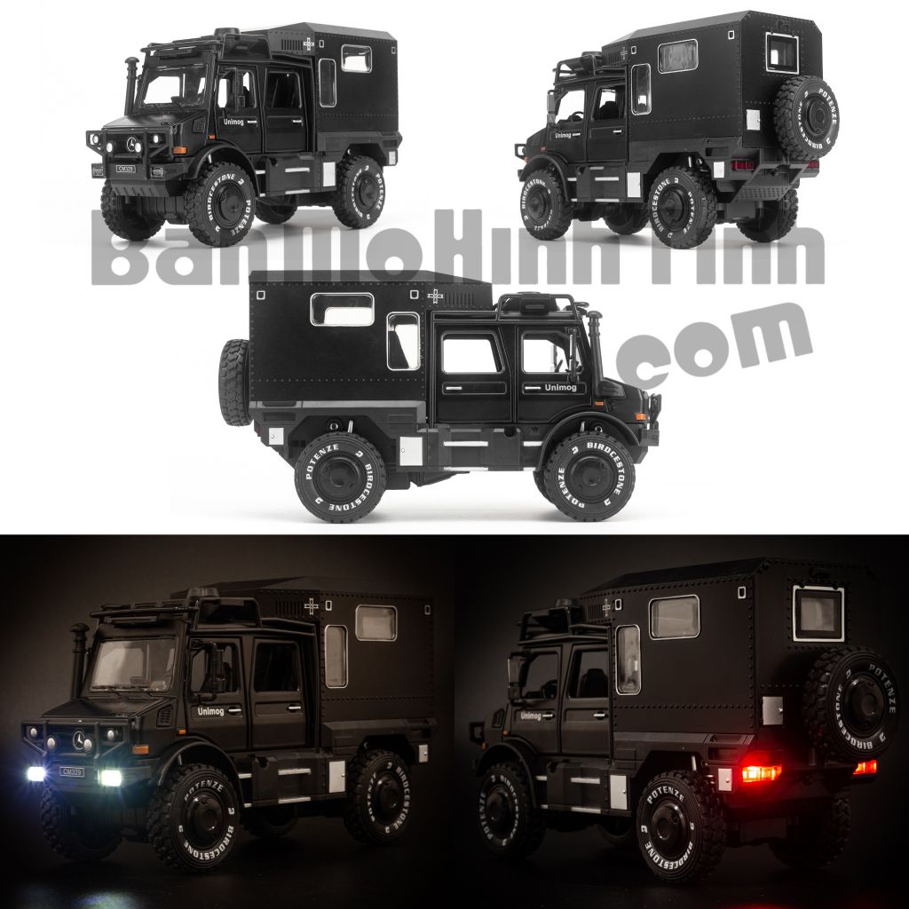 Mô hình xe bọc thép Mercedes Benz Unimog 1:28 Chimei Model