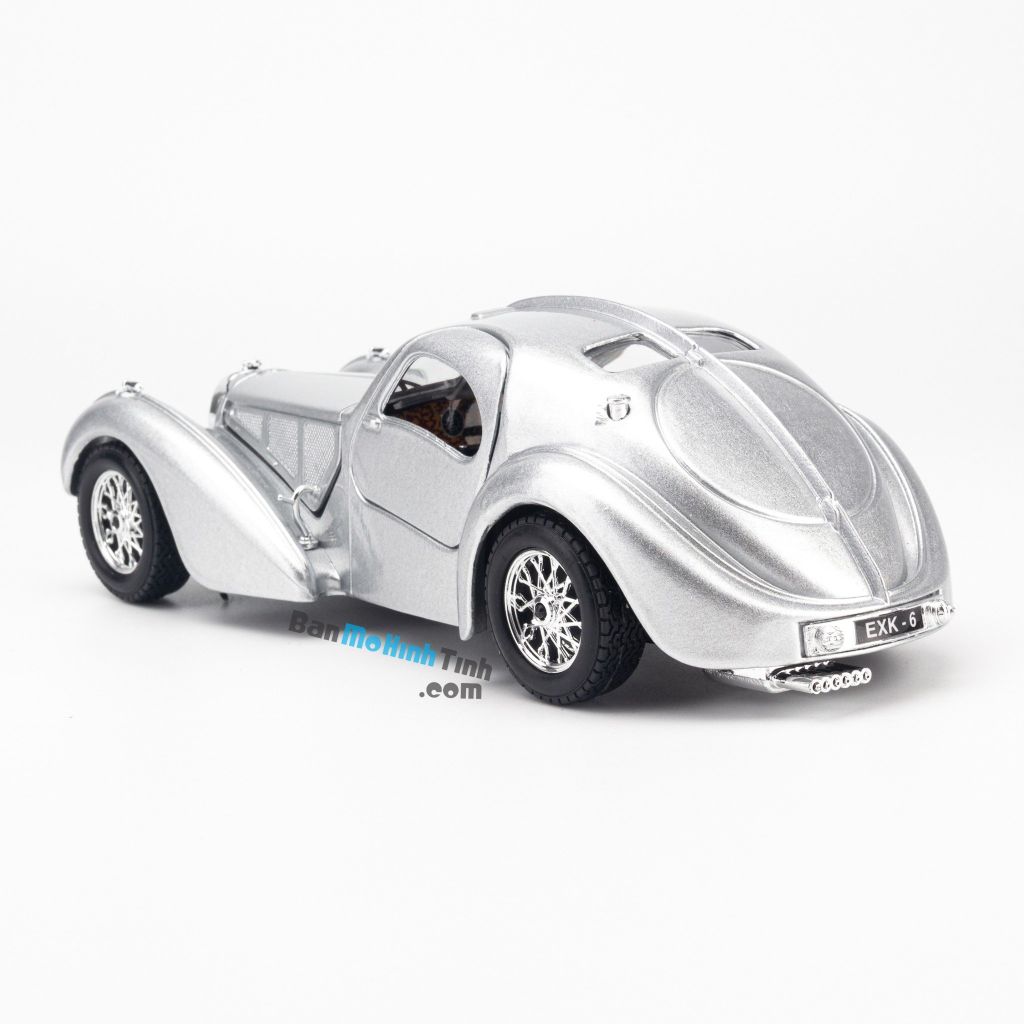 Mô hình xe Bugatti Atlantic 1:24 Bburago Silver (2)