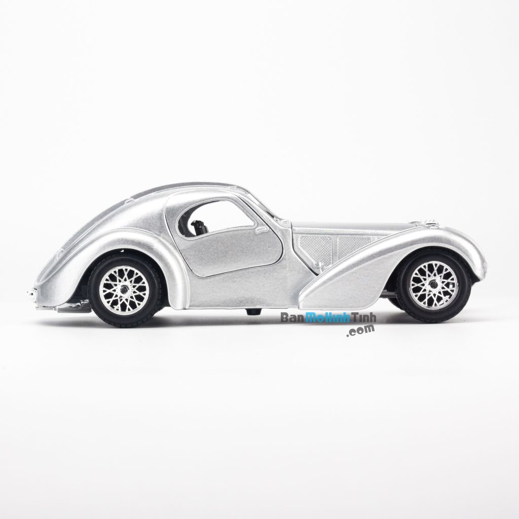 Mô hình xe Bugatti Atlantic 1:24 Bburago Silver (3)