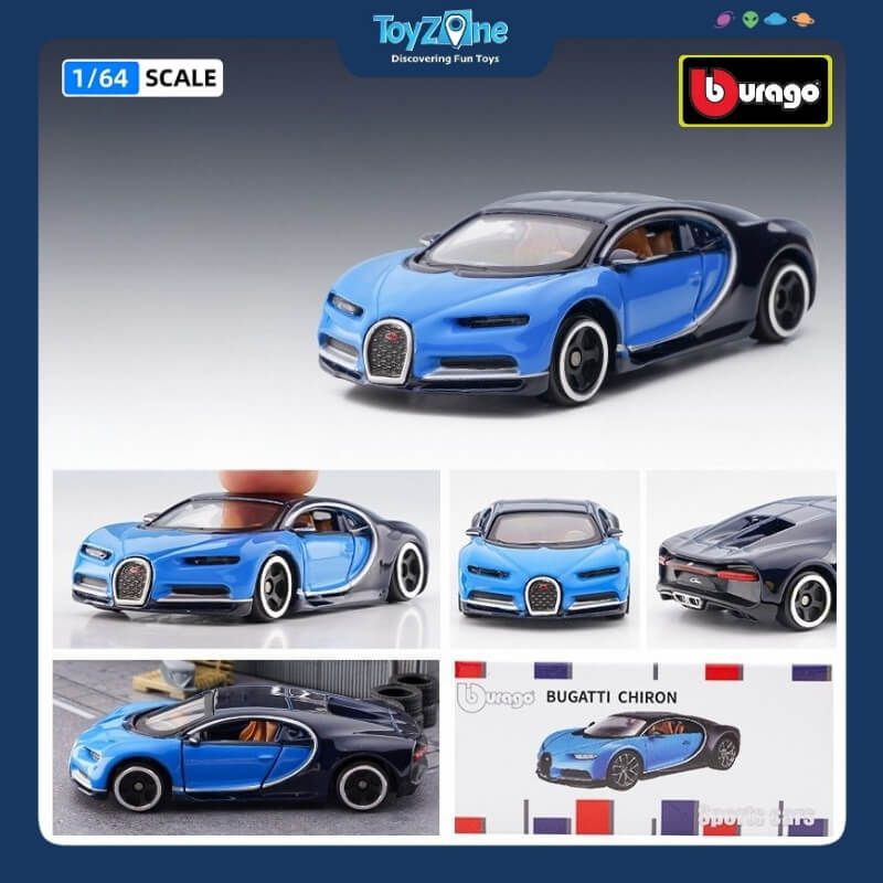 Mô hình xe Bugatti Chiron 1:64 Bburago
