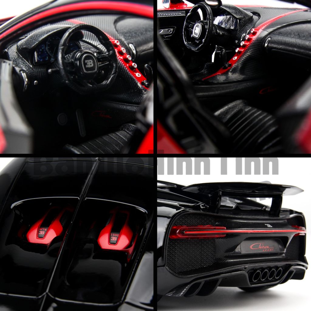 Mô hình xe Bugatti Chiron Sport 16 1:18 Bburago - MH 18-11044