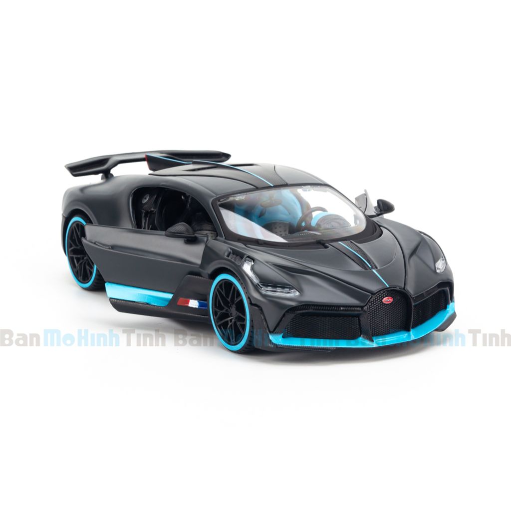 Maisto 1/24 Bugatti Divo Matte Black Edition – Nouveauté 2024, Modèle Miniature En Métal