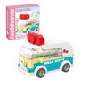 Mô hình xe bus lắp ráp đồ chơi Hello Kitty Keeppley