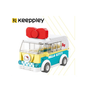 Mô hình lắp ráp xe buýt đồ chơi Hello Kitty Keeppley