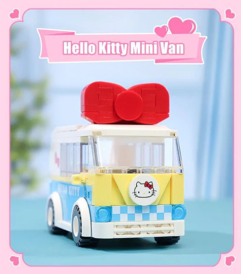 Mô hình lắp ráp xe buýt đồ chơi Hello Kitty Keeppley