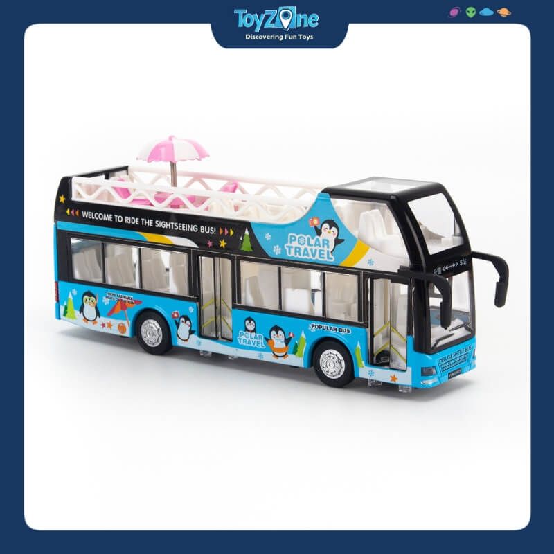 Mô hình xe buýt đồ chơi 2 tầng City Tour Ty model