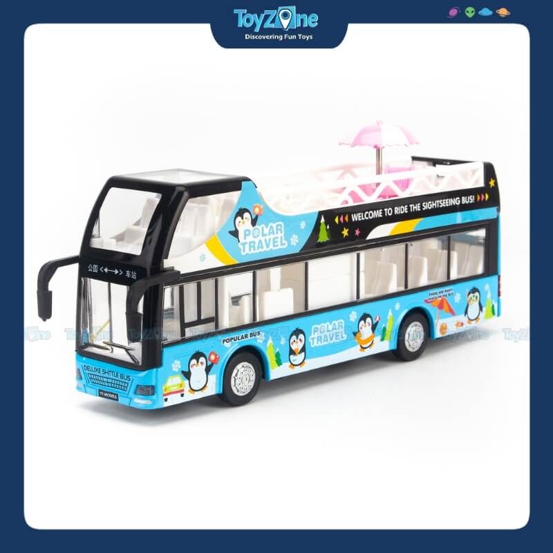 Mô hình xe buýt đồ chơi 2 tầng City Tour Ty model