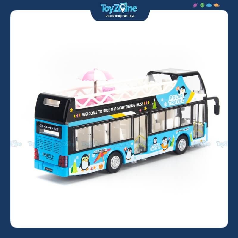 Mô hình xe buýt đồ chơi 2 tầng City Tour Ty model