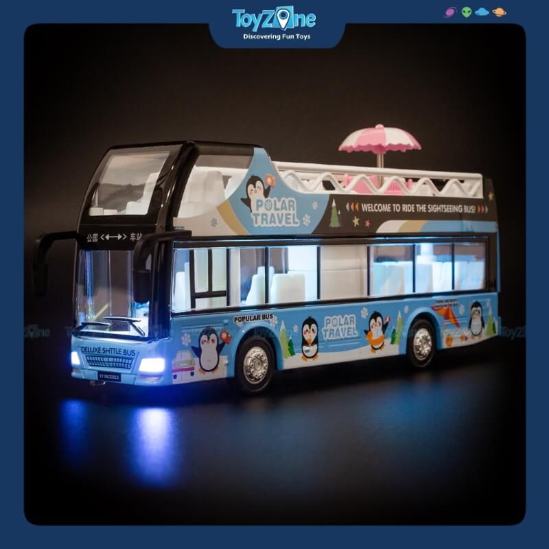 Mô hình xe buýt đồ chơi 2 tầng City Tour Ty model