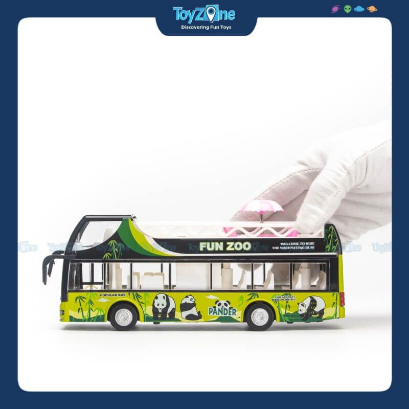 Mô hình xe buýt đồ chơi 2 tầng City Tour Ty model