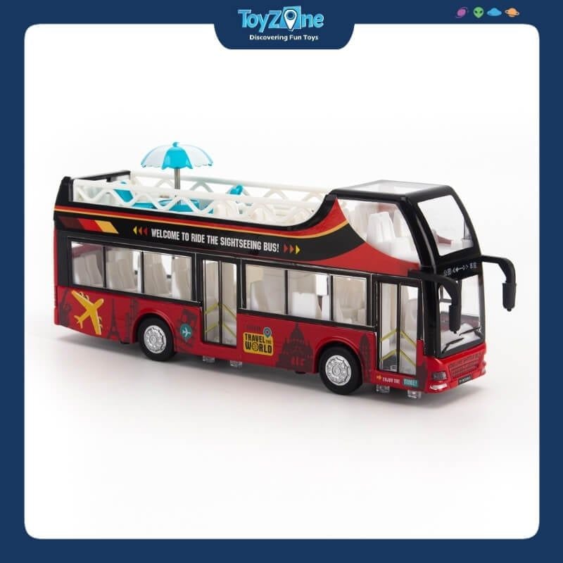 Mô hình xe buýt đồ chơi 2 tầng City Tour Ty model