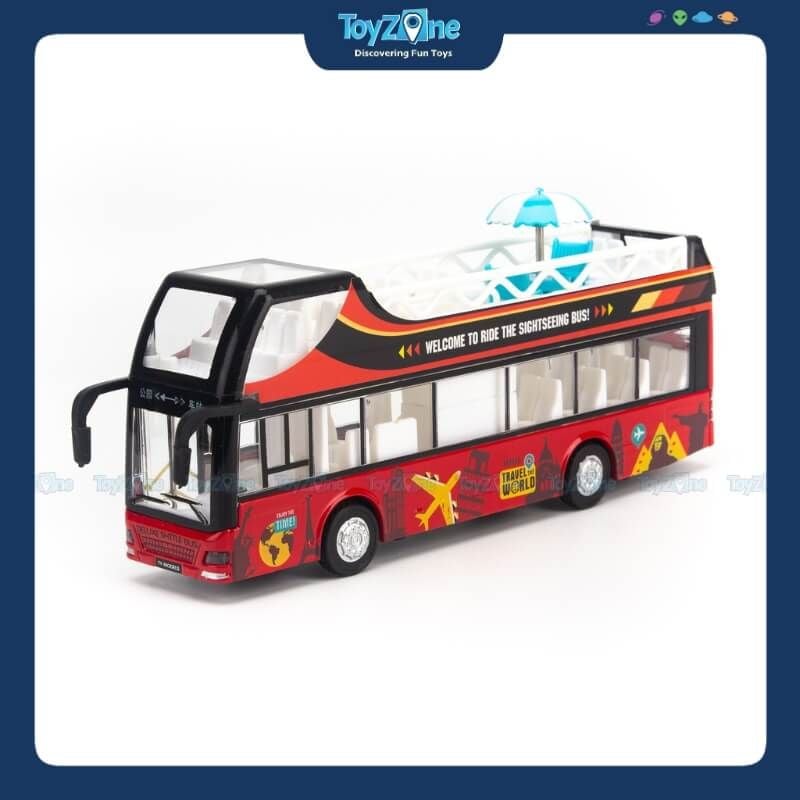 Mô hình xe buýt đồ chơi 2 tầng City Tour Ty model