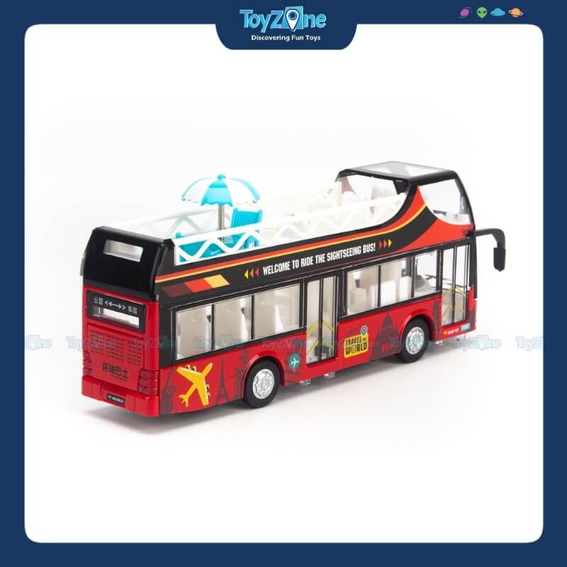 Mô hình xe buýt đồ chơi 2 tầng City Tour Ty model