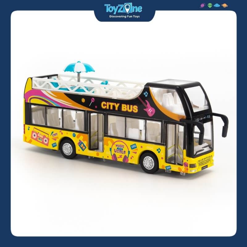 Mô hình xe buýt đồ chơi 2 tầng City Tour Ty model