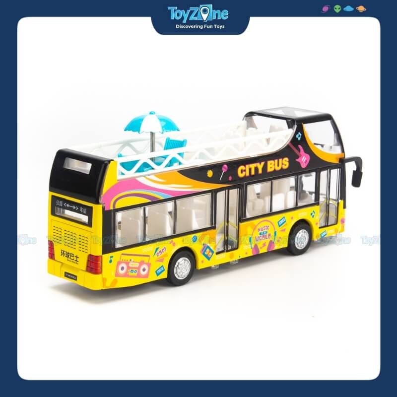 Mô hình xe buýt đồ chơi 2 tầng City Tour Ty model