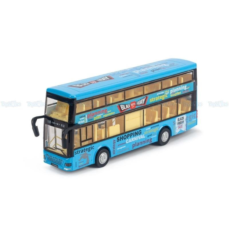 Mô hình xe buýt đồ chơi 2 tầng Ty model